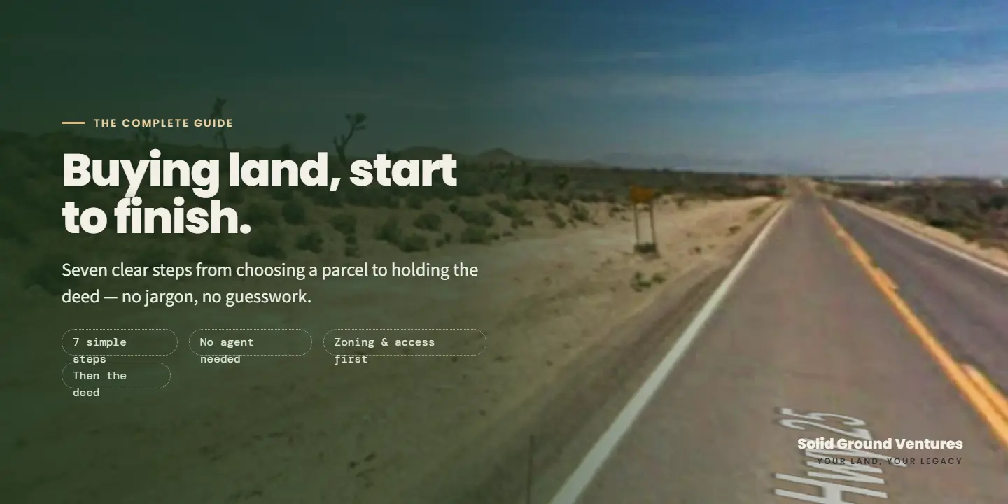 The Land Buying Process, Step by Step